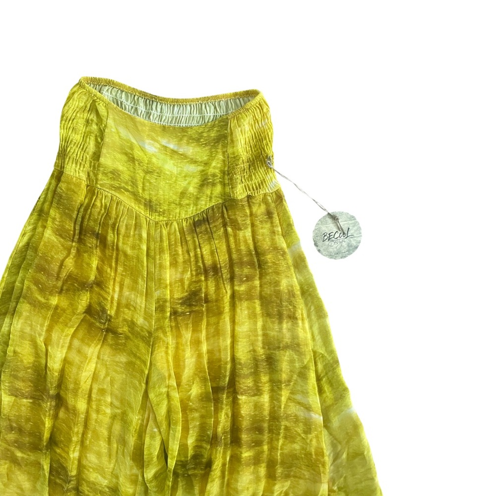 ITALIAN MADE SILK YOGA PANTS / SIZE S